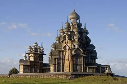 Купола преображенской церкви кижи