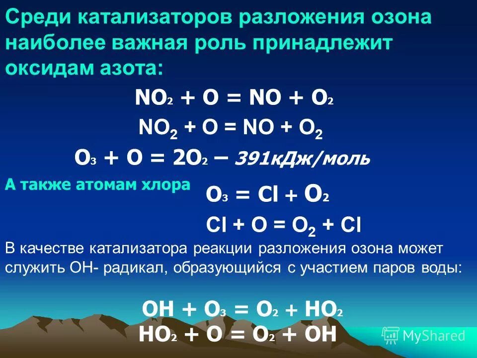 Кислород озон реакции. Разложение озона. Реакция образования озона. Разложение озона реакция. Механизм разложения озона.