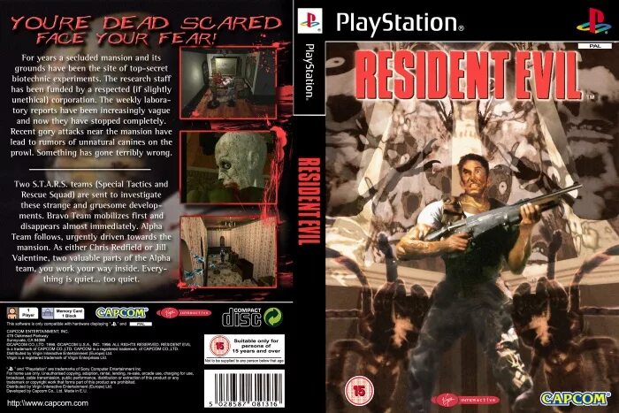 Resident Evil PlayStation Box Art Cover by henshin87