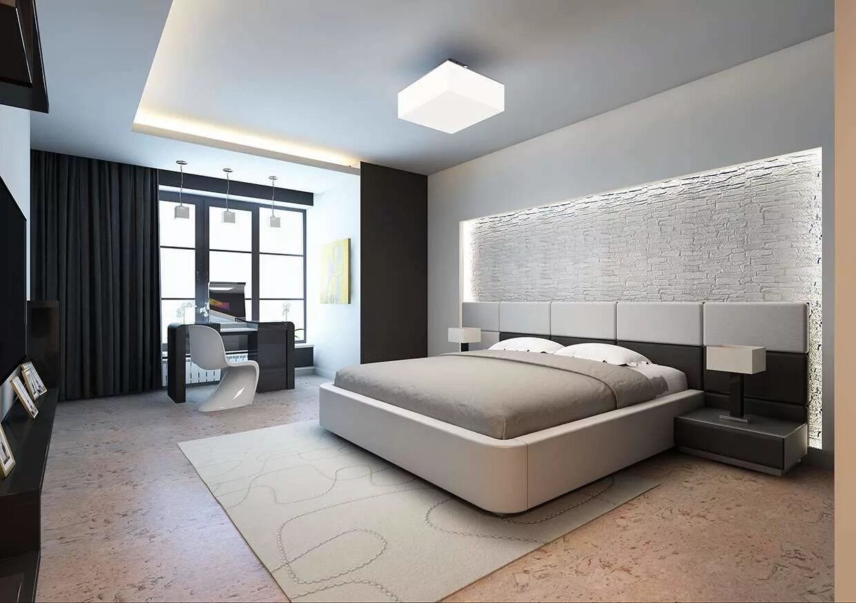 Спальня дизайн интерьера в современном стиле фото