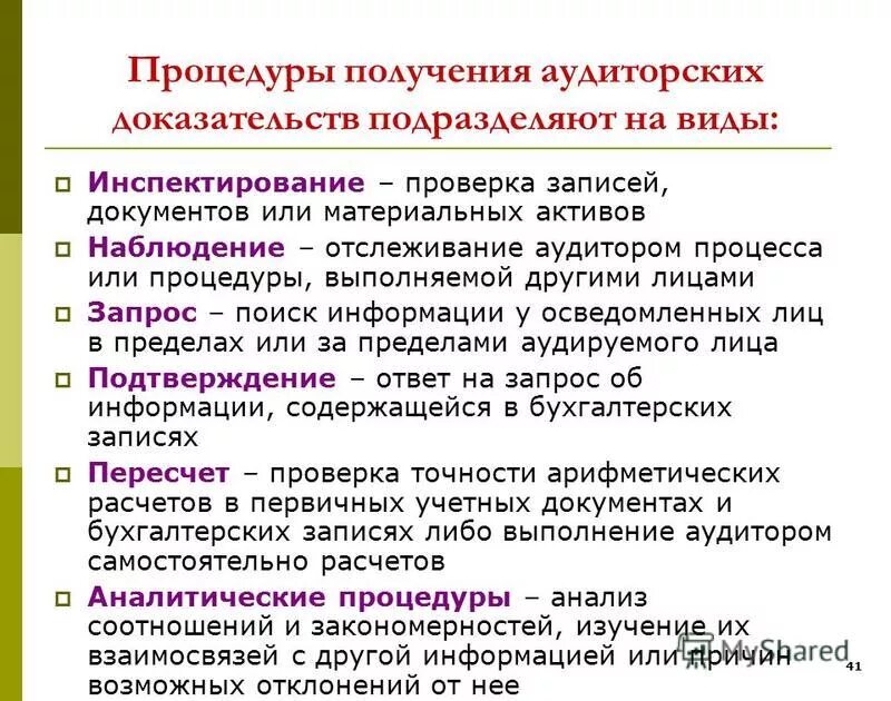 Аудиторские доказательства презентация. Процедуры проверки по существу в аудите. Процедуры выполняемые аудитором. Виды аудиторских процедур. Аналитические процедуры в аудите.