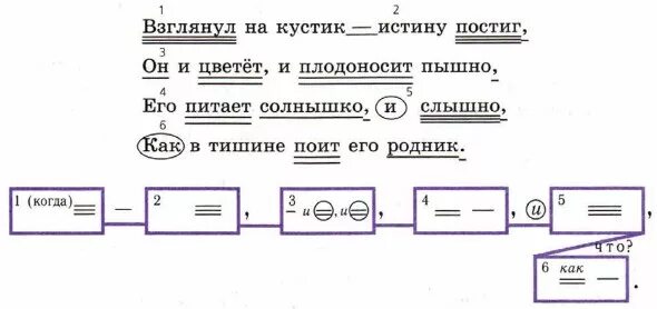 Пунктуационный разбор предложения схемы и примеры. Схема выполнения пунктуационного разбора предложения. Сложное предложение с различными видами связи и разбор. Письменный пунктуационный разбор предложения 5 класс образец.