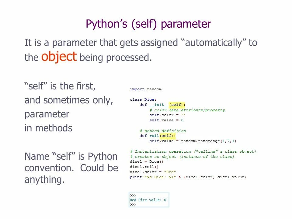 Self get python