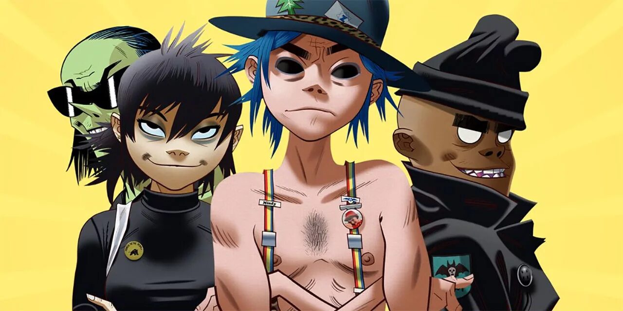 Команда гориллаз. Группа Gorillaz. Gorillaz 2002. Художник гориллаз. Гориллаз слушать песни