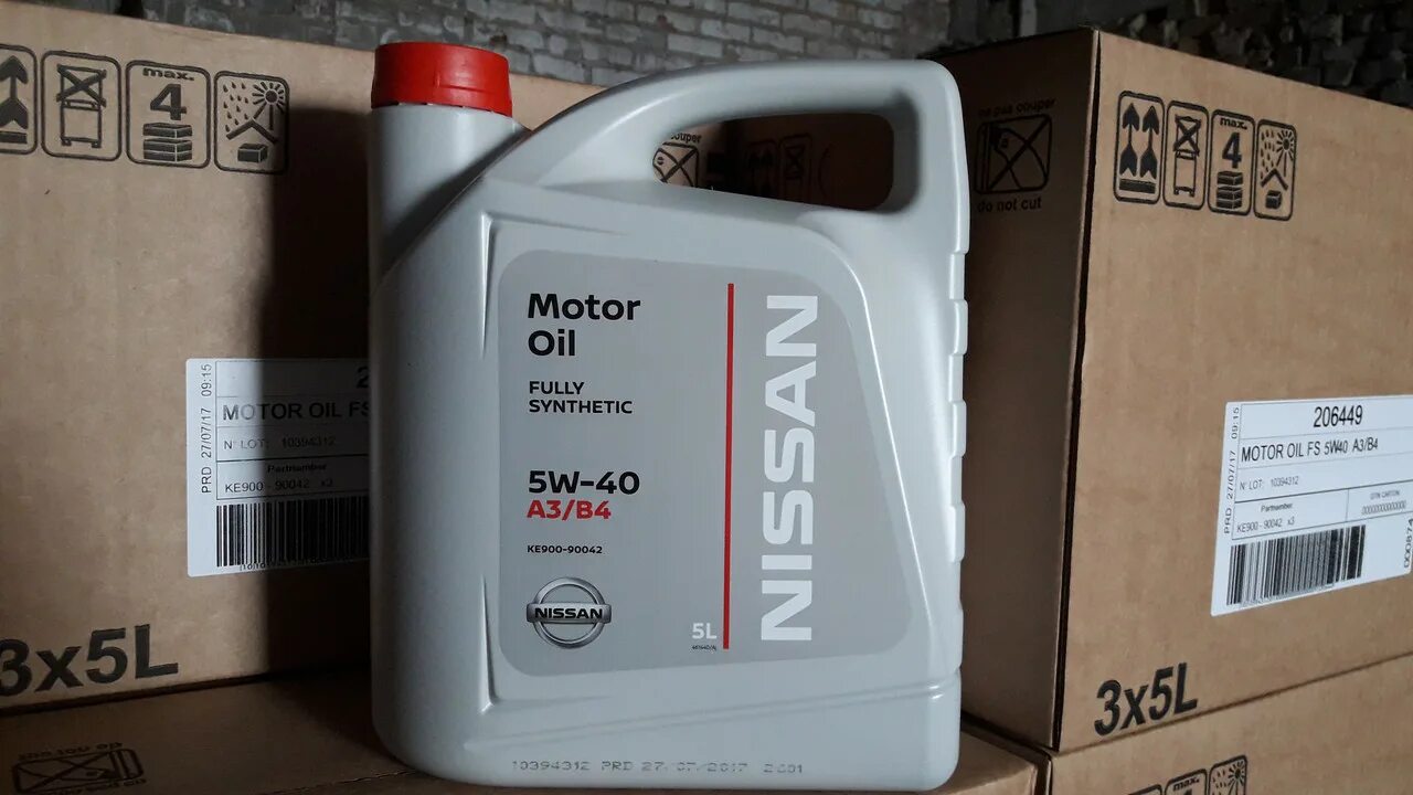 моторное масло nissan 5w40 5л оригинальное
