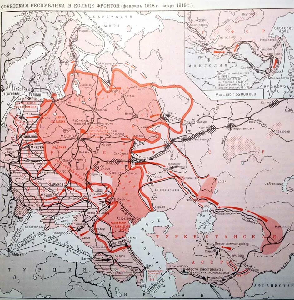 Основные направления красной армии