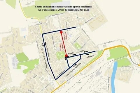 Схема движения уфа