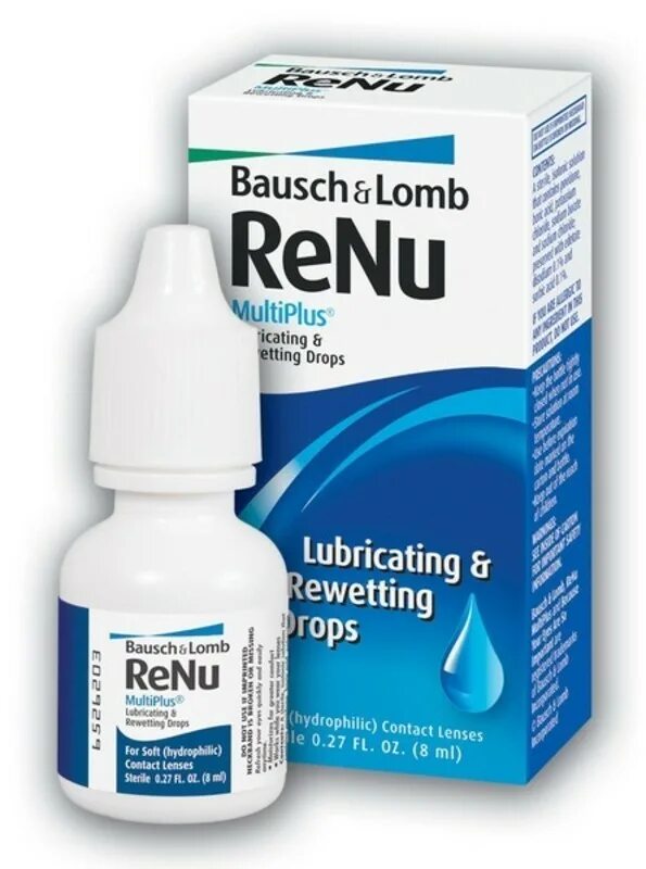 Капли Renu MULTIPLUS, 8 мл. Капли для глаз Renu MULTIPLUS. Капли Renu Multi Plus увл 8ml. Глазные капли для линз увлажняющие.