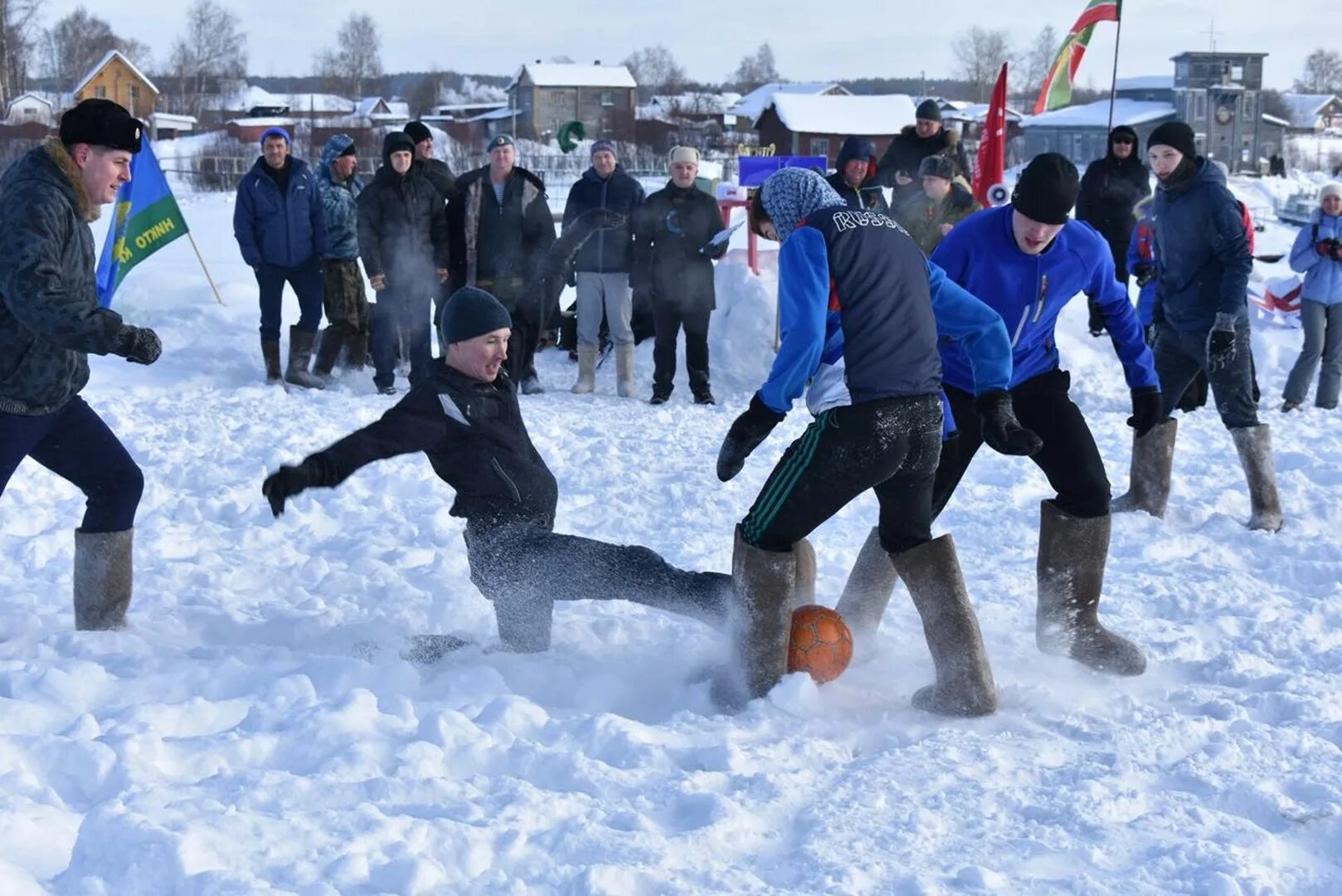 Игра зимний футбол