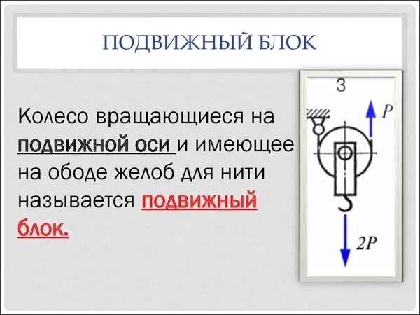 Подвижный блок в работе дает. Полиспаст подвижный и неподвижный блок. Подвижный блок полиспаста. Формула подвижного блока. Подвижные и неподвижные блоки.