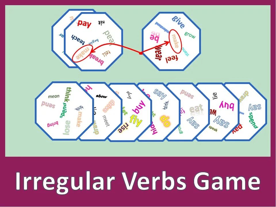 Song irregular. Доббль неправильные глаголы. Dobble Irregular verbs. Irregular verbs Board game. Игры на Irregular verbs.