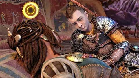 Atreus Gets a Girlfriend Angrboda Scene - God of War 5 Ragnarok PS5 (4K.