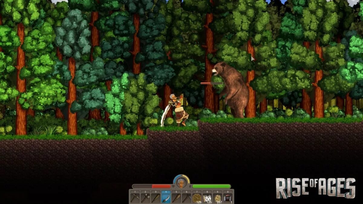 Rise of ages. Risk of ages. Rise of the garden игра. Инди игры песочницы. Дубина rise of ages.