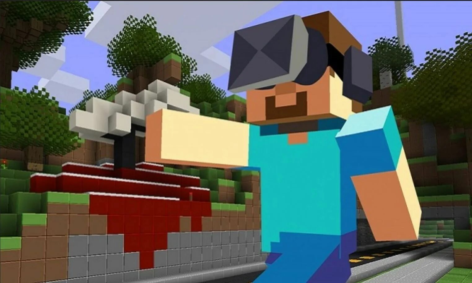 Видео играющий в minecraft