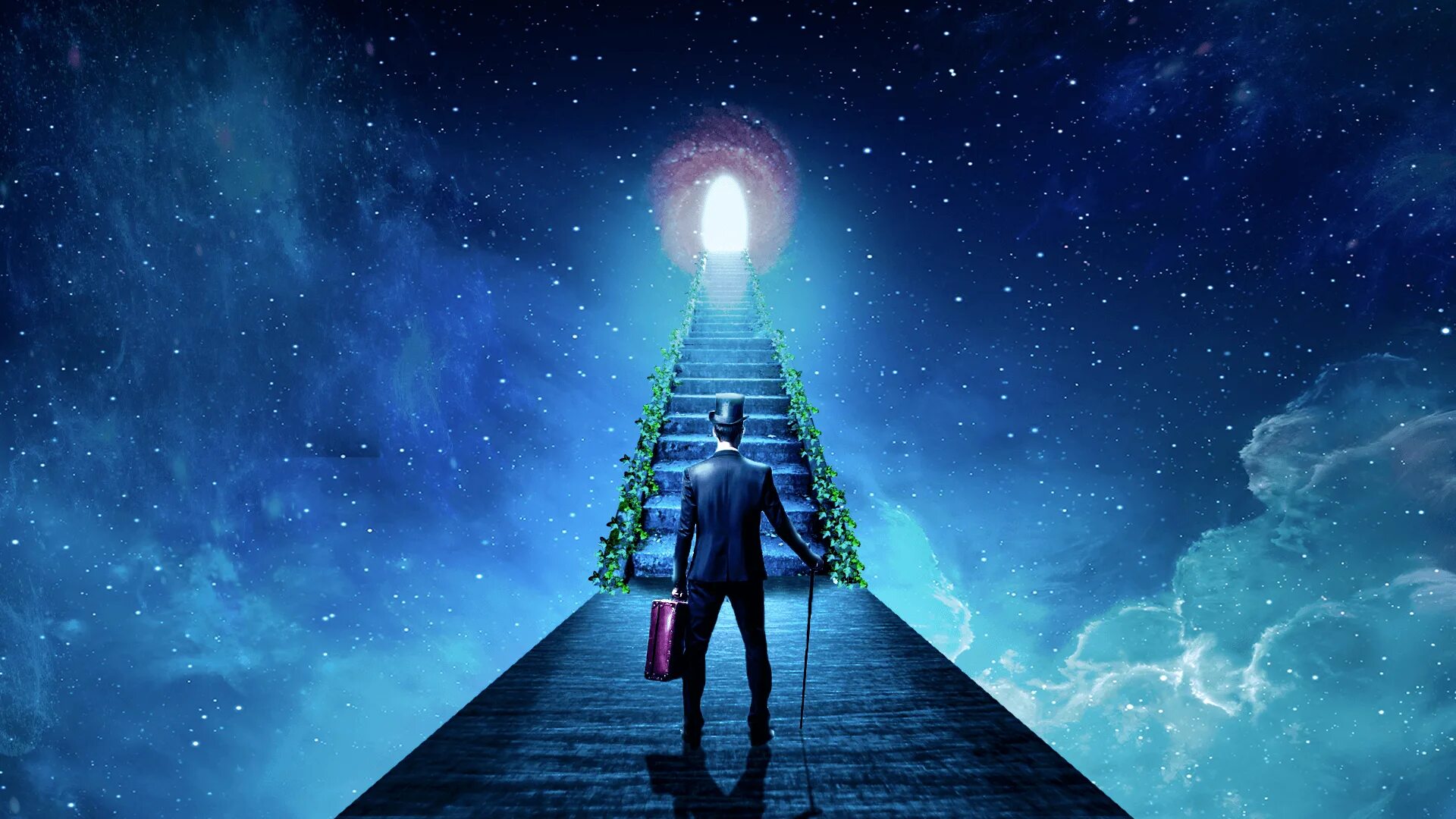 Духовное познание это. Лестница жизни. Человек на лестнице в небо. Лестница к звездам. Лестница в космос.