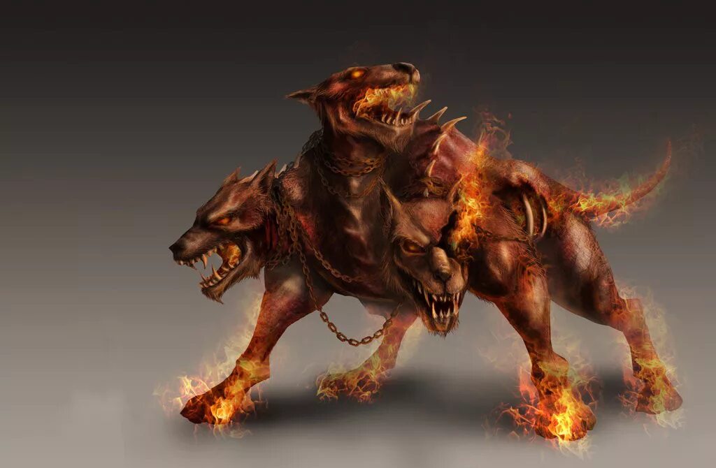 3д обрубовка головы. Пёс цербер в царстве аида. Цербер мифология. Как выглядит 3 головы. Цербер хеллхаунд.