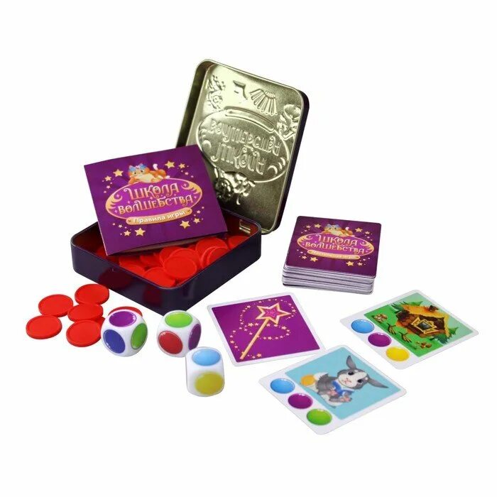 Игра школа пашки 30208. Настольная игра в жестяной коробке. Школа волшебства 6+. Настольная школа. Зомби в городе настольная игра.
