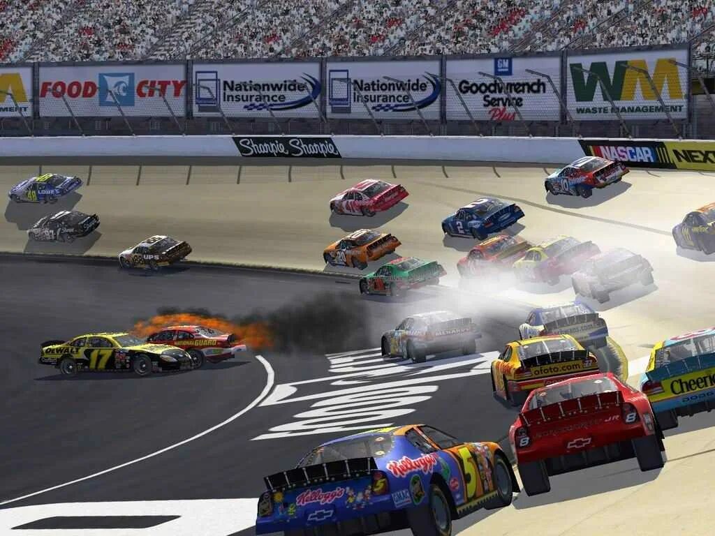 Гоночная машина с препятствиями. NASCAR simracing 2005. Гонки наскар 2005. Наскар гонки игра. NASCAR 2000 PC.