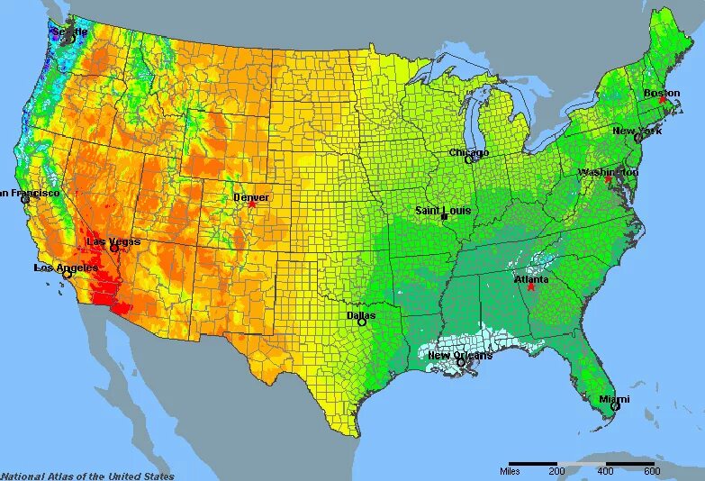 We map. Климат США. Климат США карта. Климатическая в США. Климат в США по Штатам.