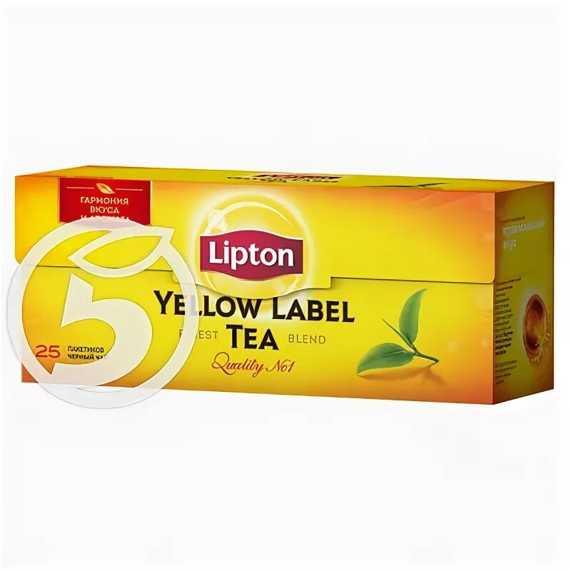 Липтон пятерочка. Чай черный Lipton Yellow Label 25 пак.. Чай черный Lipton Yellow Label 25пак*2г. Lipton чай Yellow Lab.пак. 25х2г. Чай Липтон Yellow Label 25 пак.