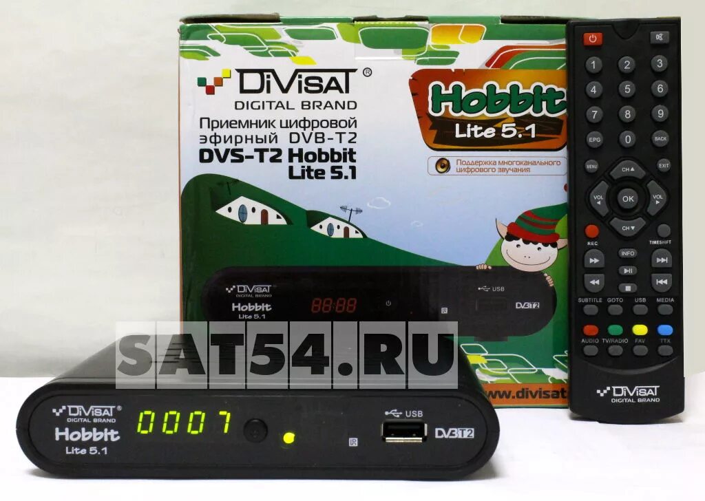 Цифровой эфирный приемник. TV-тюнер Divisat DVS-Hobbit Lite 5.1. Приставка Divisat Hobbit Lite. TV-тюнер Divisat DVS-Hobbit Lite 2.0. Цифровая приставка Дивисат Хоббит Лайт 2.