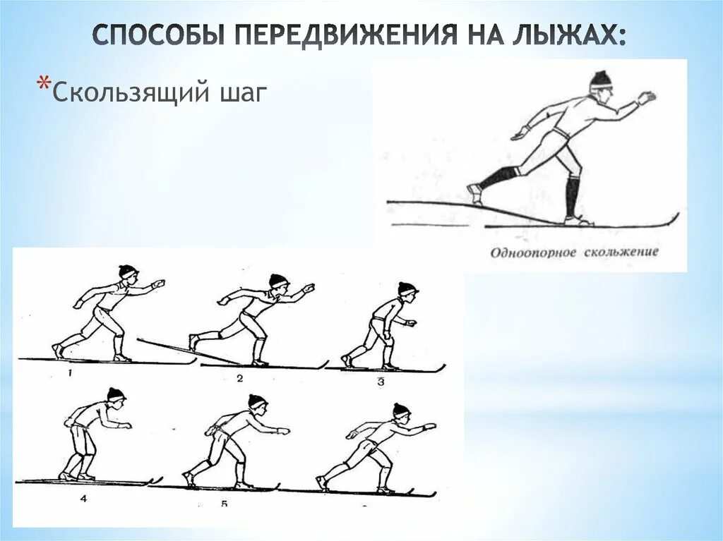 Способы передвижения на лыжах. Способы передвижения на лыжах скользящий шаг. Способыпередвижения на лыжаъ. Перечислите способы передвижения на лыжах. Элементы передвижения на лыжах