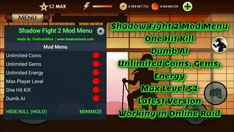 Shadow fight 2 мод меню