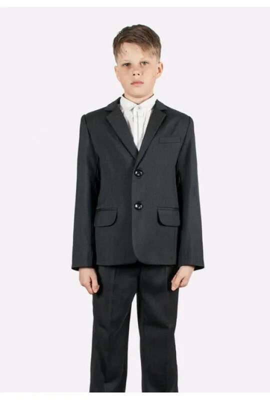 Костюм (пиджак+брюки) для мальчиков Chessford 68-140. Школьный костюм для мальчика. Серая Школьная форма для мальчиков. Серый школьный костюм для мальчика.