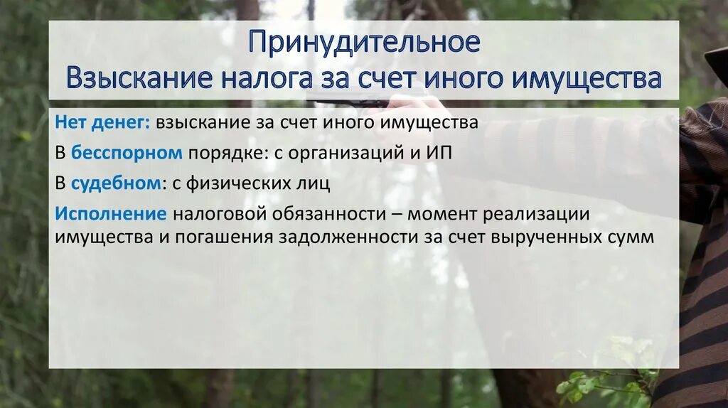 Принудительное взыскание долгов