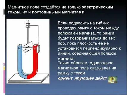 Магнитное поле создается ответ