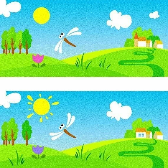 5 отличий природа. Найди отличия лето. найди различия природа. найди отличия природа. найди различия весна.