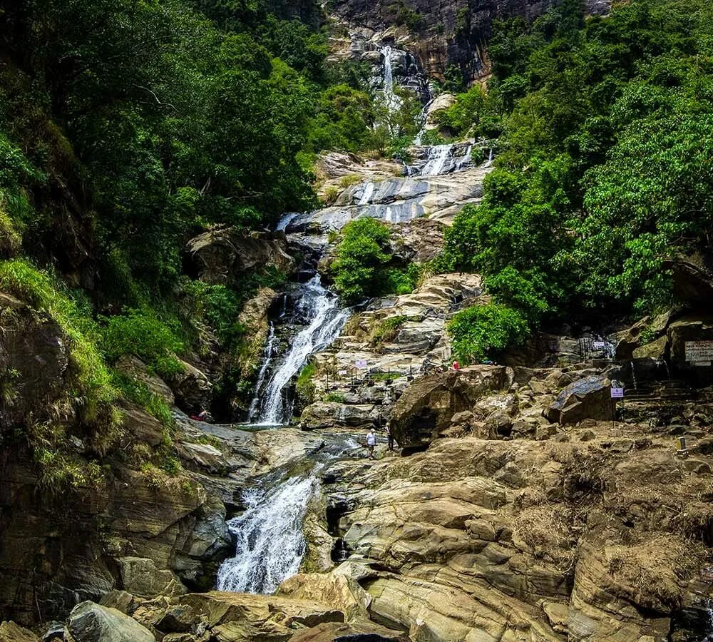 Шри равана. Водопад Равана (Ravana Falls). Водопад Рамбода Шри Ланка.