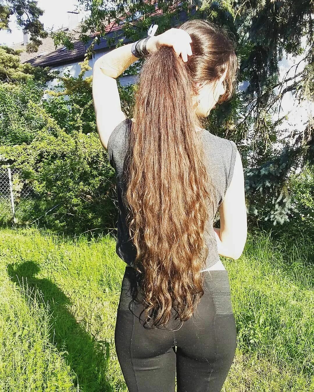 Pulling long haired