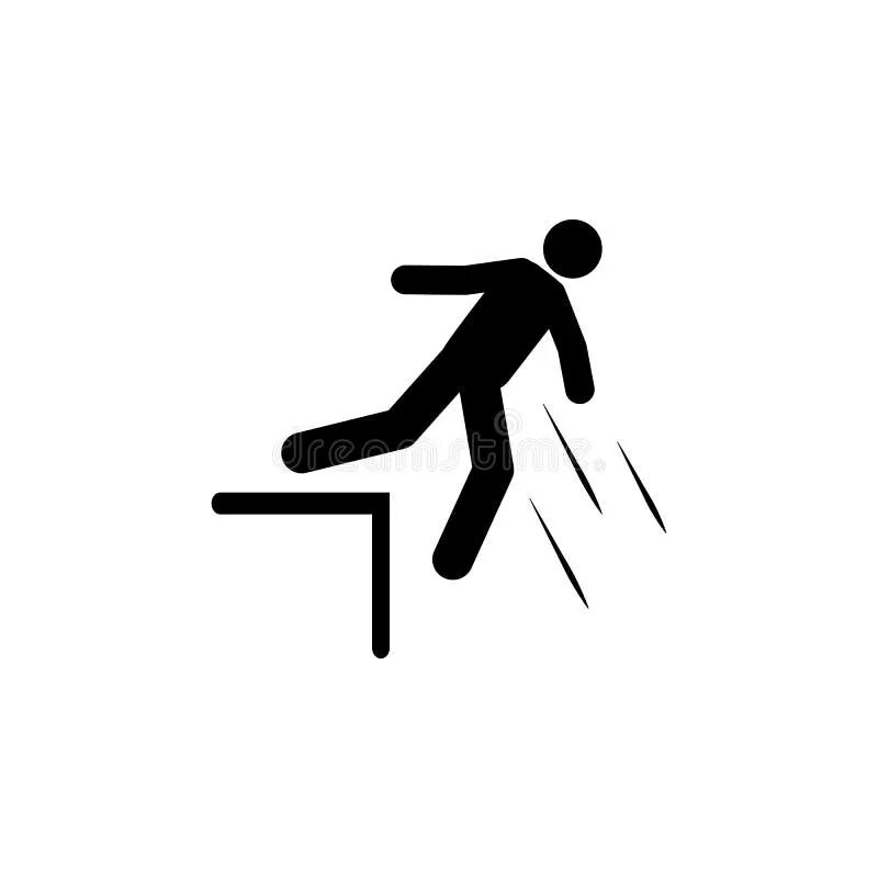 Знак падающий человек. Пиктограмма падающий человек. Падающий человечек. Значок упадешь человечек.