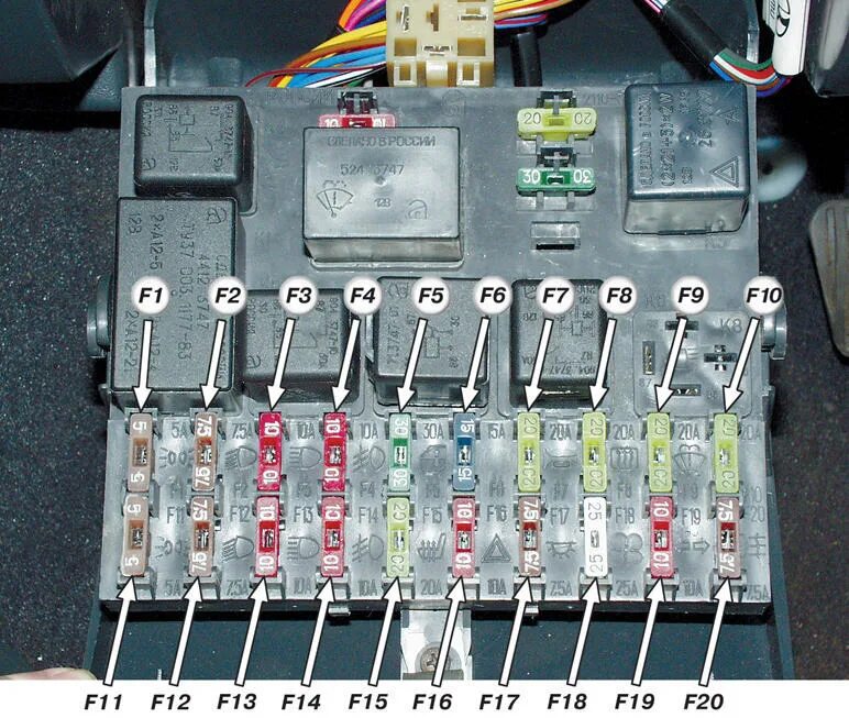 21.5 16. Монтажный блок ВАЗ 2112. Блок предохранителей ВАЗ 2110. ВАЗ 2112 блок предохранителей и реле. Расположение предохранителей ВАЗ 2110.