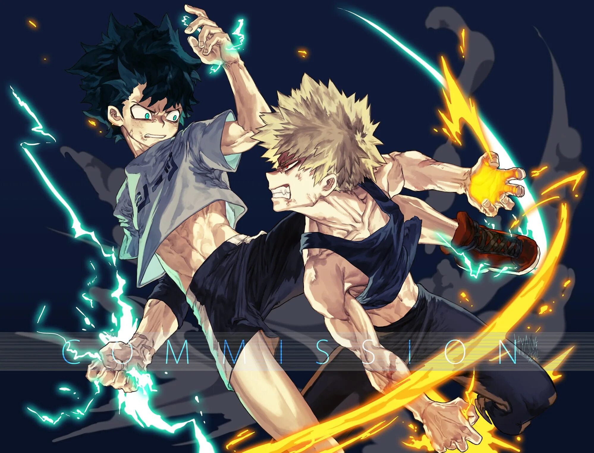 Мидория против Бакуго. Midoriya Izuku vs Bakugo.