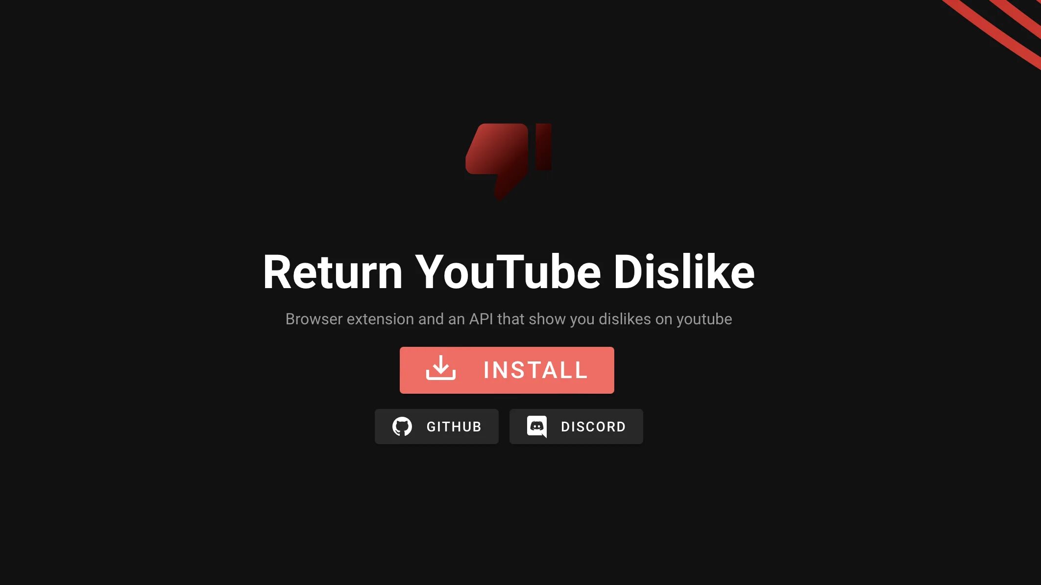 Youtube dislike расширение