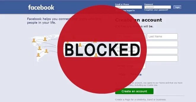 Blocked countries. Block account. Account blocked. Facebook Block account. Facebook is blocked.