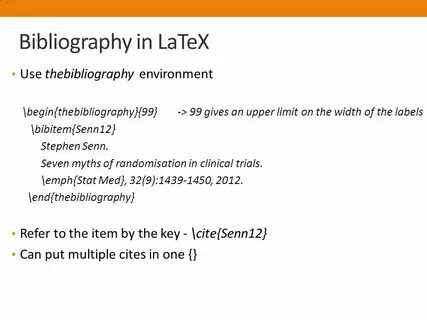 Latex environment