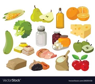 Dairy meat fruit vegetable