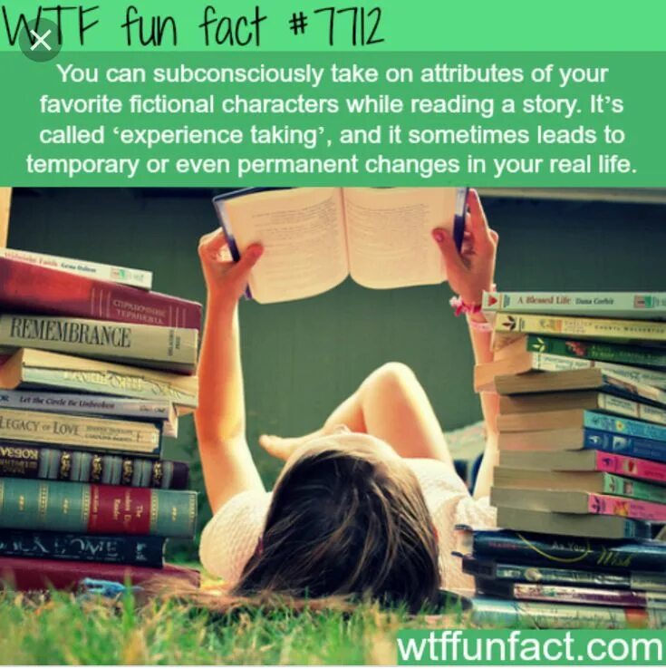 Interesting facts about books. Subconsciously. While you are reading books. You can take books