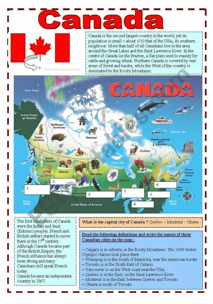 Canada worksheets. Facts about canada. Canada задания. A worksheet about canada. Worksheets on canada.