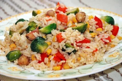Рис с овощами простой рецепт