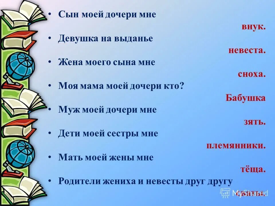 Сын моего мужа. Жена моего сына. Кто мне жена сына моего. Мама мужа моей дочери кто мне. Кто мне мать жены моего сына.