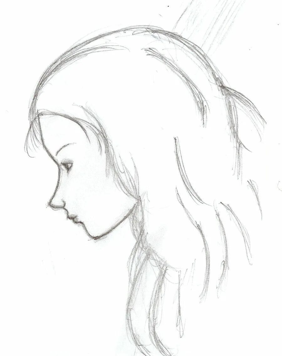 Рисунок девушки карандашом. Портрет девушки карандашом для срисовки. Рисунки карандашом для срисовки девушки. Лицо девушки рисунок карандашом для срисовки легкие. Девочка боком рисовать