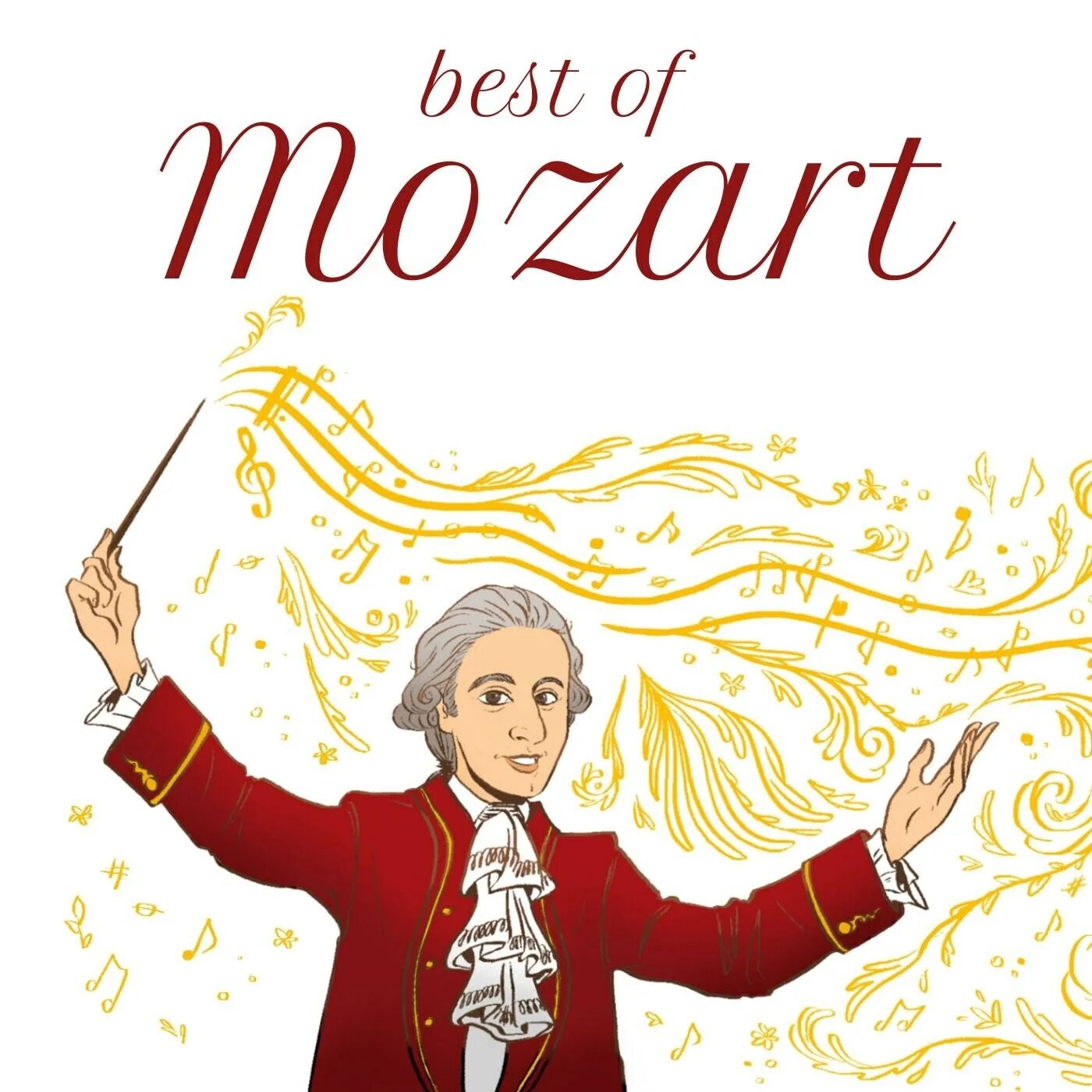Моцарт. The best of Mozart. Моцарт стикер. Моцарт клипарт.
