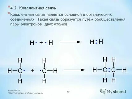 Ковалентная связь в органической химии