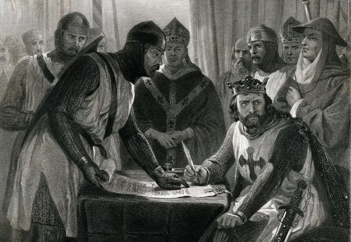 Великая хартия вольностей 1215. Король Иоанн хартия вольностей. Иоанн Безземельный Великая хартия вольностей. Иоанн II Безземельный