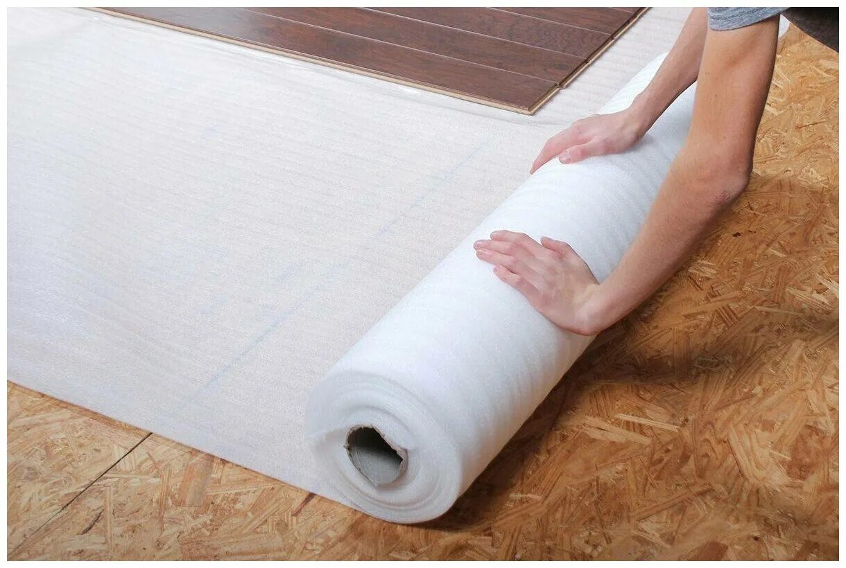 утепление подложкой. изоляция под ламинат. пробковая подложка 3 мм под ламинат (рулон - 1х10м - 10м2). пенофол 2000 тип с, толщ. изолайн лм 5мм 30м2.