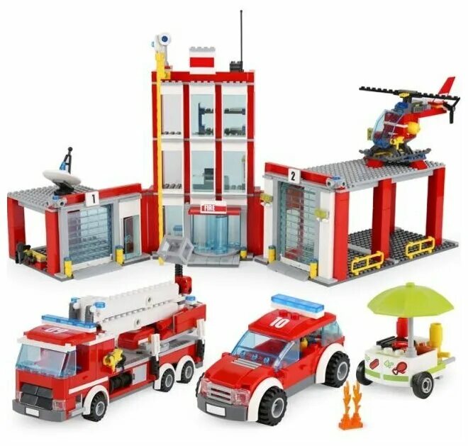 LEGO пожарная станция 60110. Конструктор lepin Cities 02052 пожарная часть. Конструктор lepin пожарная часть 02052. LEGO City пожарная станция 60110. Сити пожарная